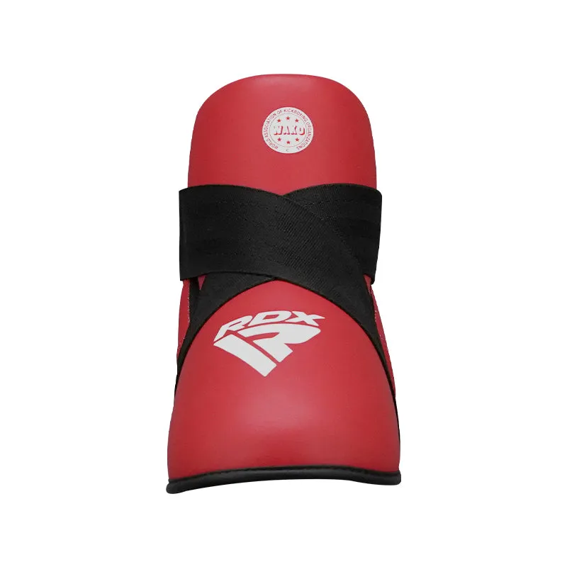 RDX T1 WAKO-Approved Red Foot Protectors