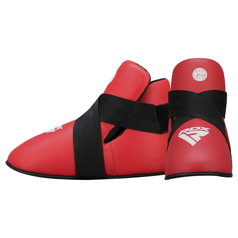RDX T1 WAKO-Approved Red Foot Protectors