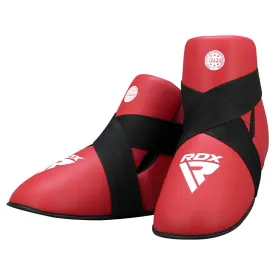 RDX T1 WAKO-Approved Red Foot Protectors