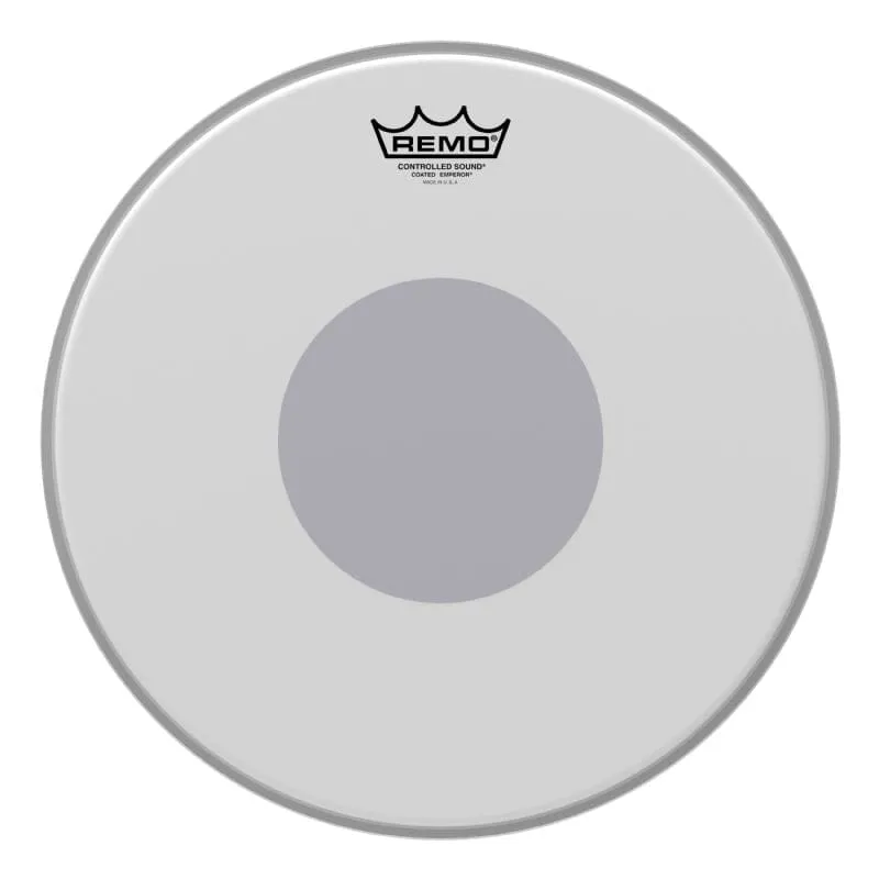 Remo 14" Emperor Coated Drum Head, Bottom Black Dot (BE-0114-10)