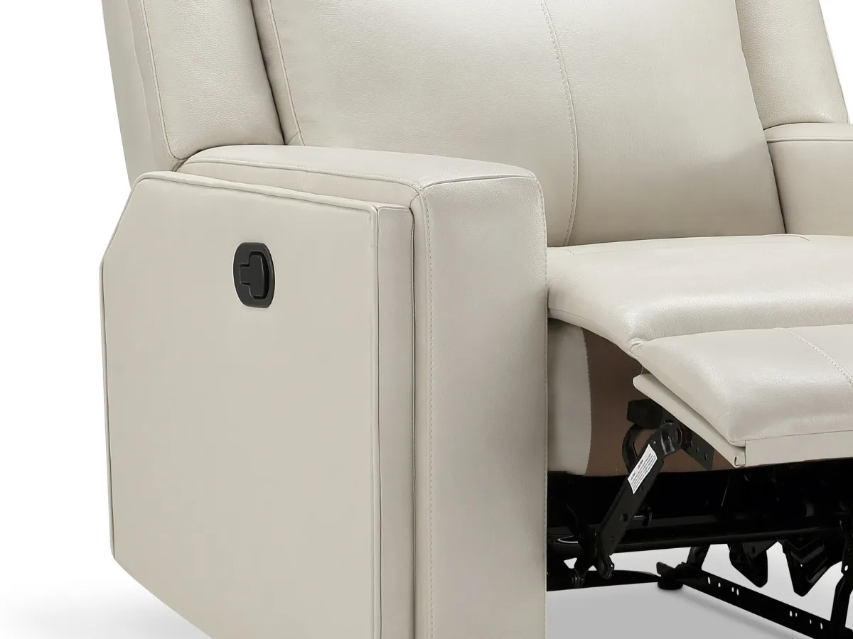 Rhodes 3-pc Top-Grain Leather Manual Reclining Set