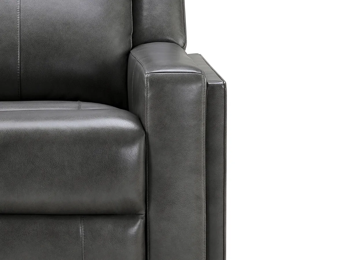 Rhodes 3-pc Top-Grain Leather Manual Reclining Set