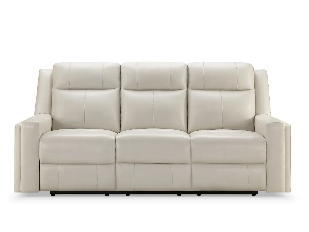 Rhodes 3-pc Top-Grain Leather Manual Reclining Set