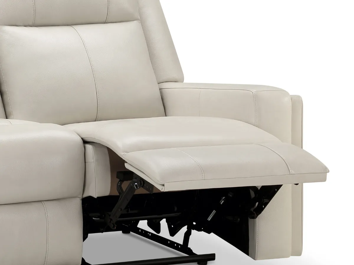 Rhodes 3-pc Top-Grain Leather Manual Reclining Set