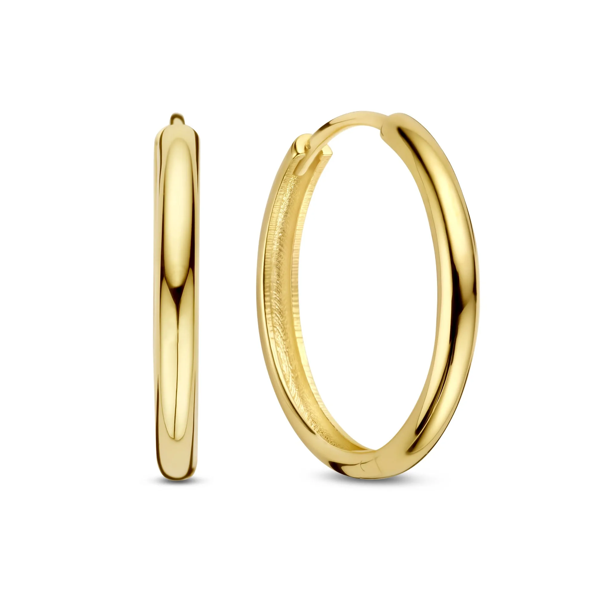 Rivoli Morgane 14 karat gold hoop earrings (15.5 mm)