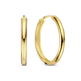 Rivoli Morgane 14 karat gold hoop earrings (15.5 mm)
