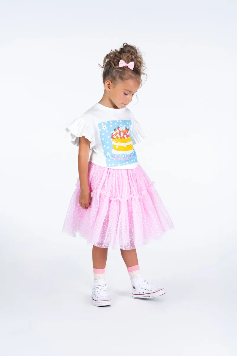 Rock Your Baby Tulle Skirt - Pink Polka Dot