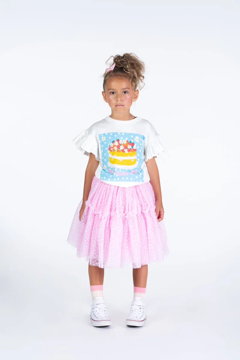 Rock Your Baby Tulle Skirt - Pink Polka Dot