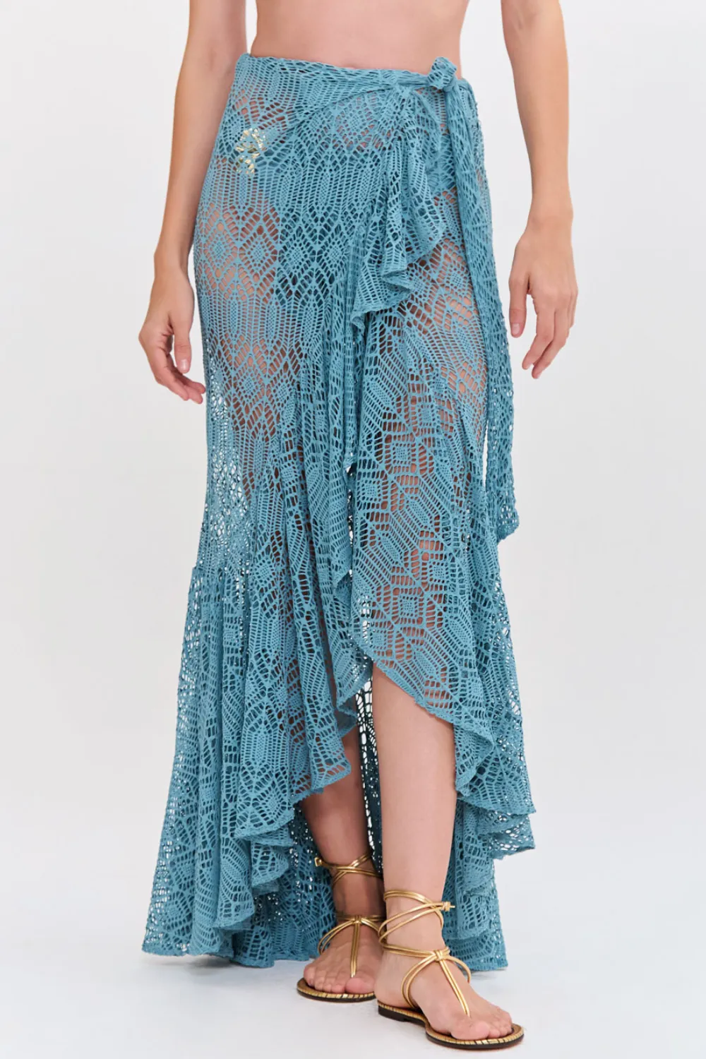 SEASHELL LYCRA BEACH SKIRT