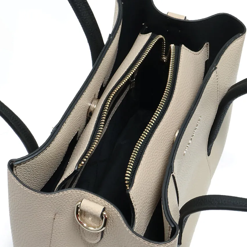 Shyla Top Handle (L) Women's Bag - Stone