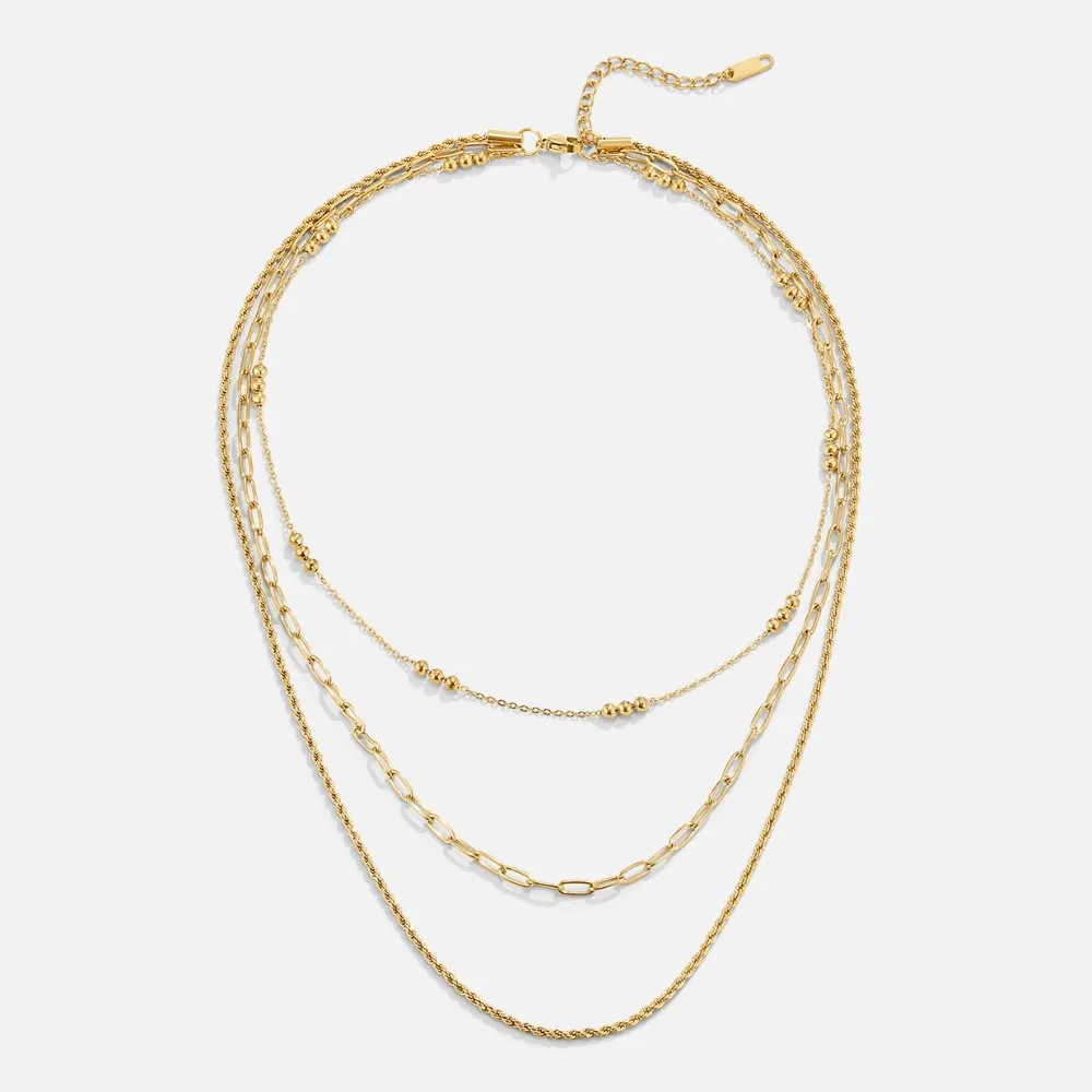 Sofia Gold Multi Layered Necklace