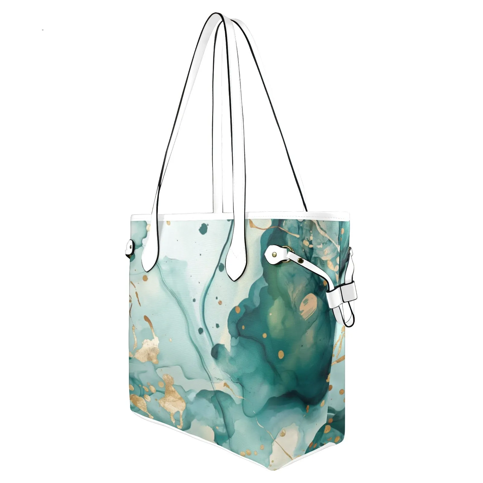 Splash Clover Canvas Tote Bag