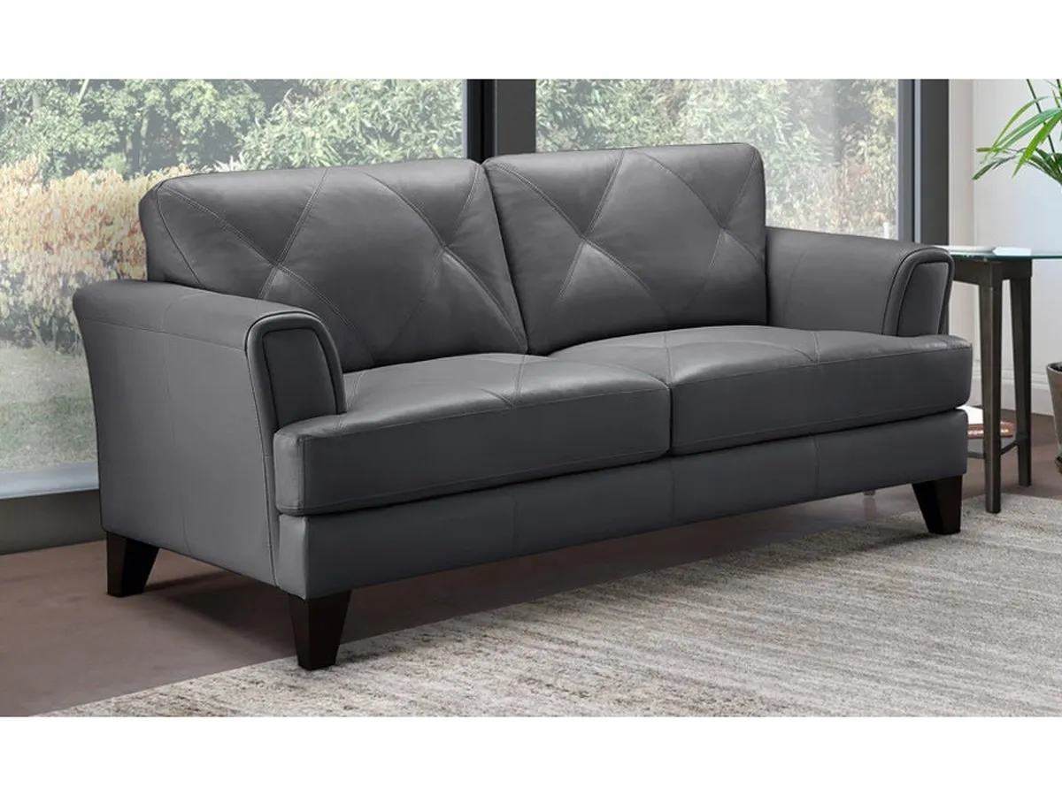 Swinton Leather Loveseat