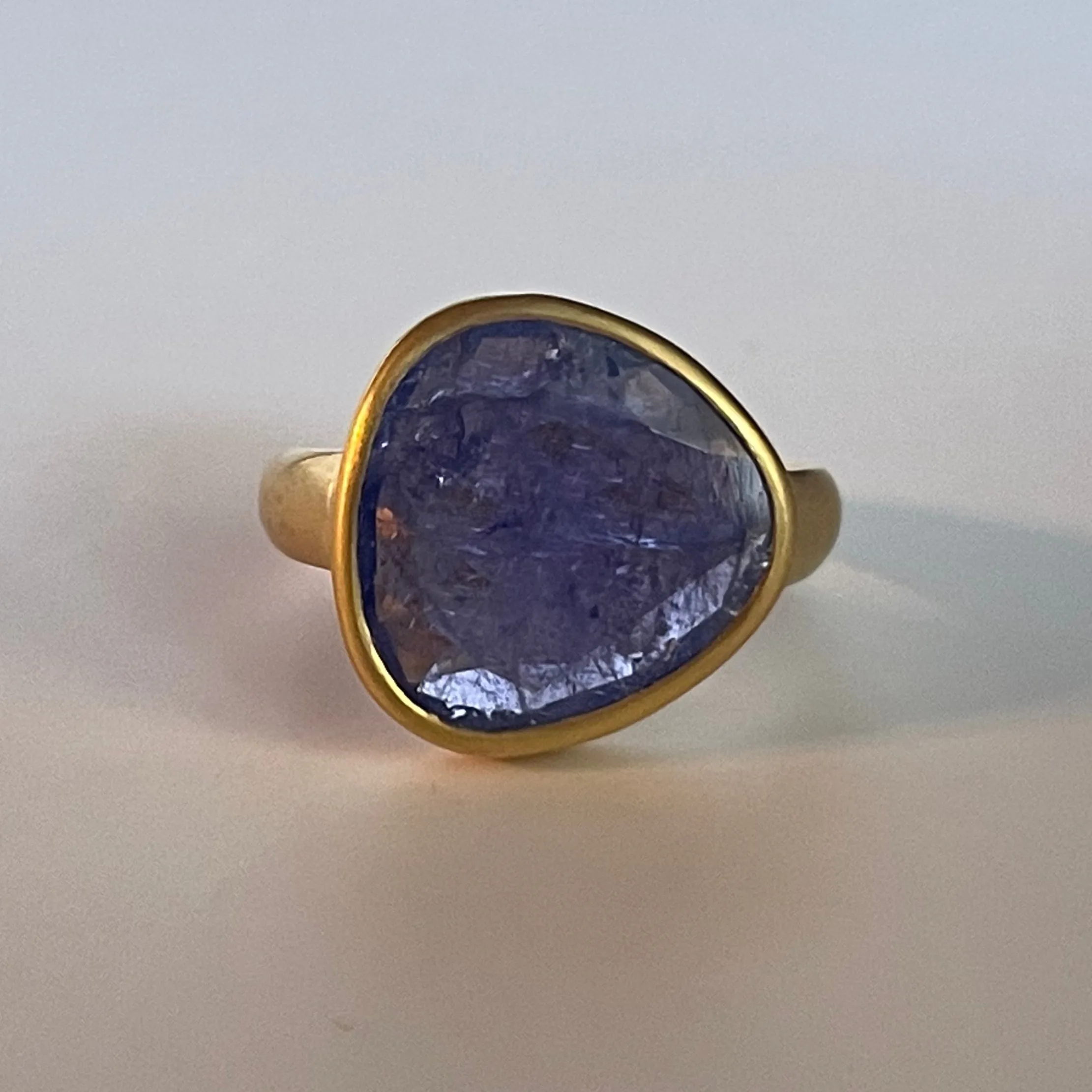 Tanzanite Greek Ring