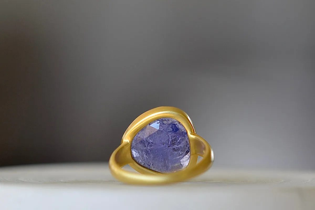 Tanzanite Greek Ring