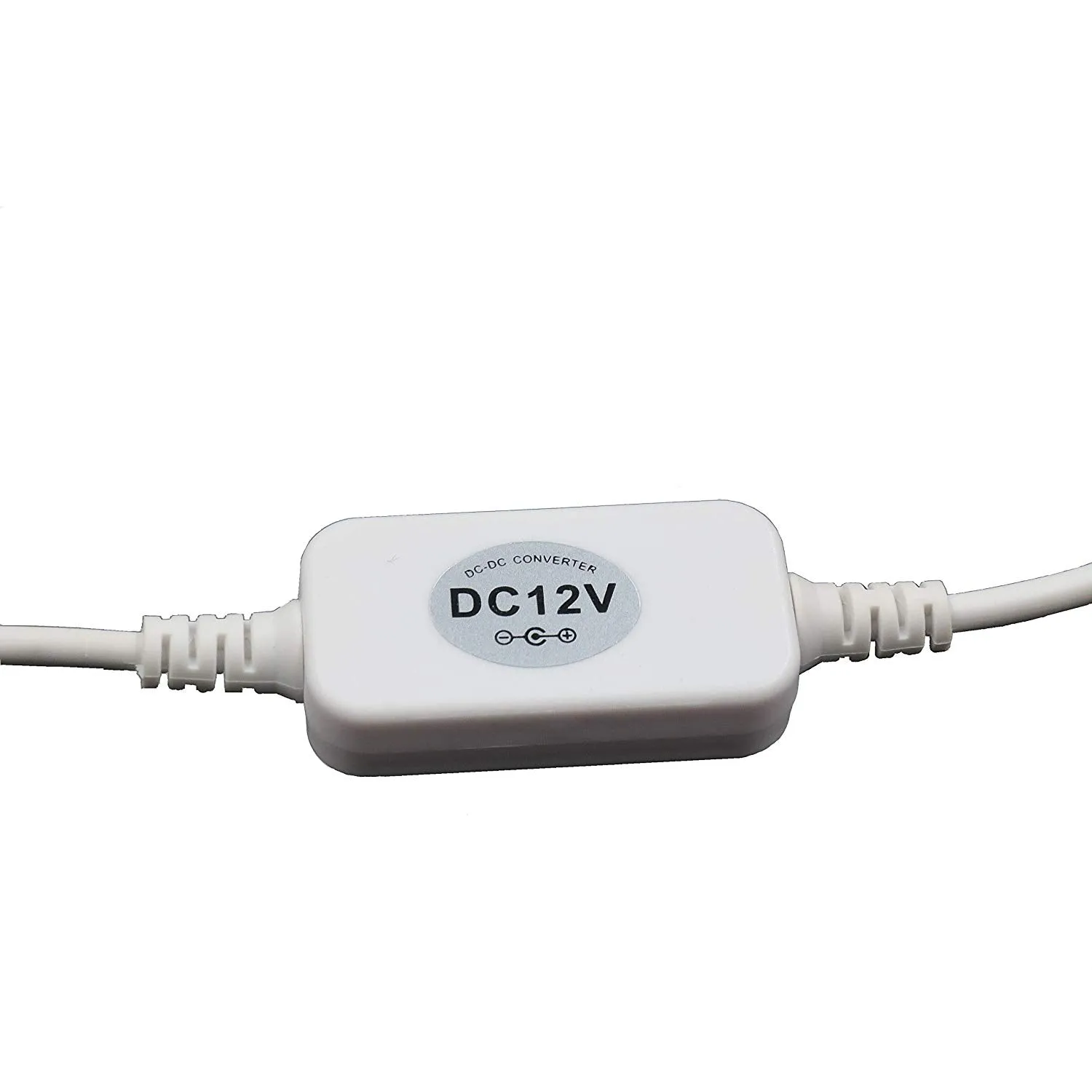 USB DC 5V to 12V Power Cable Adapter for Amazon Echo Devices, 1 ft. White