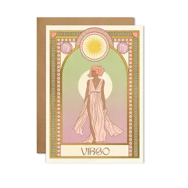 Virgo Zodiac Card