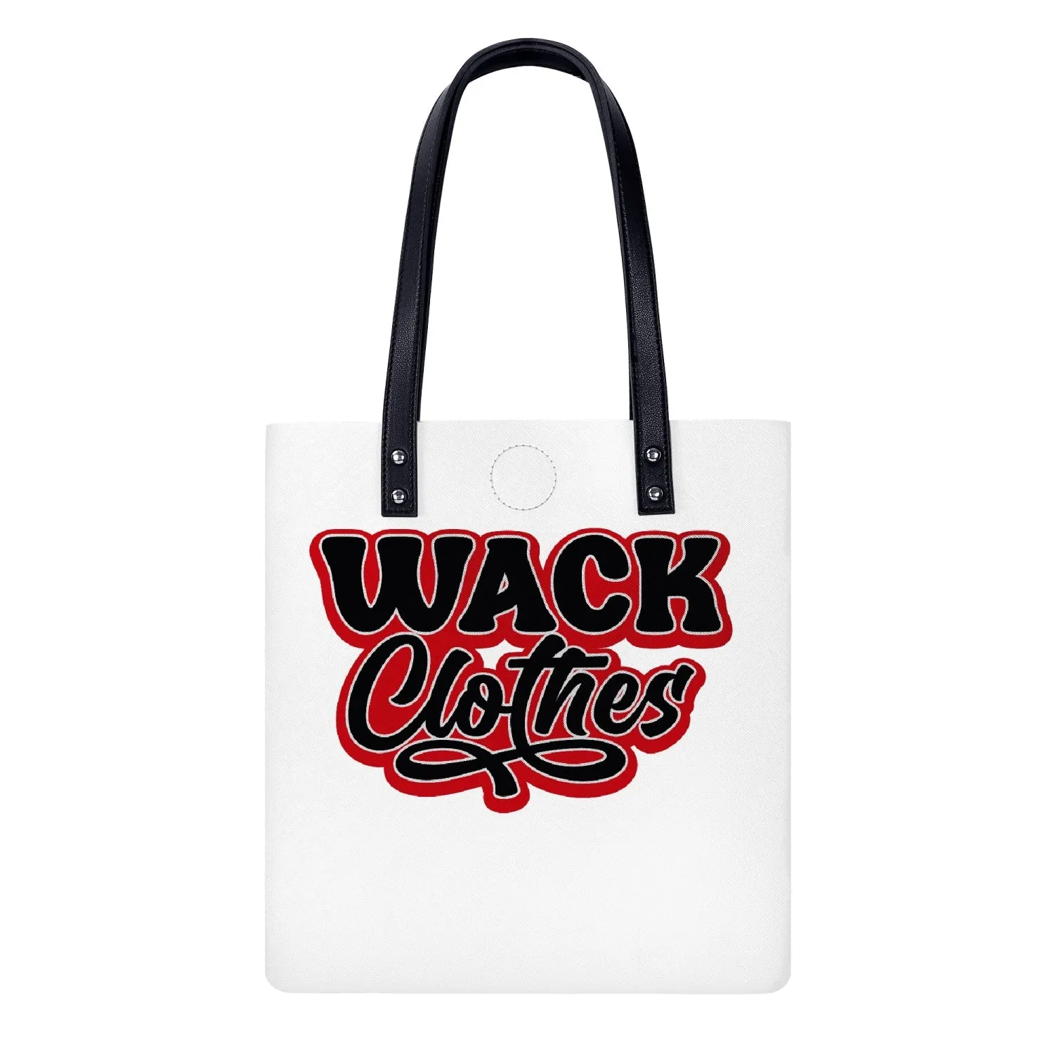 Wack Clothes Regular PU Leather Tote Bags