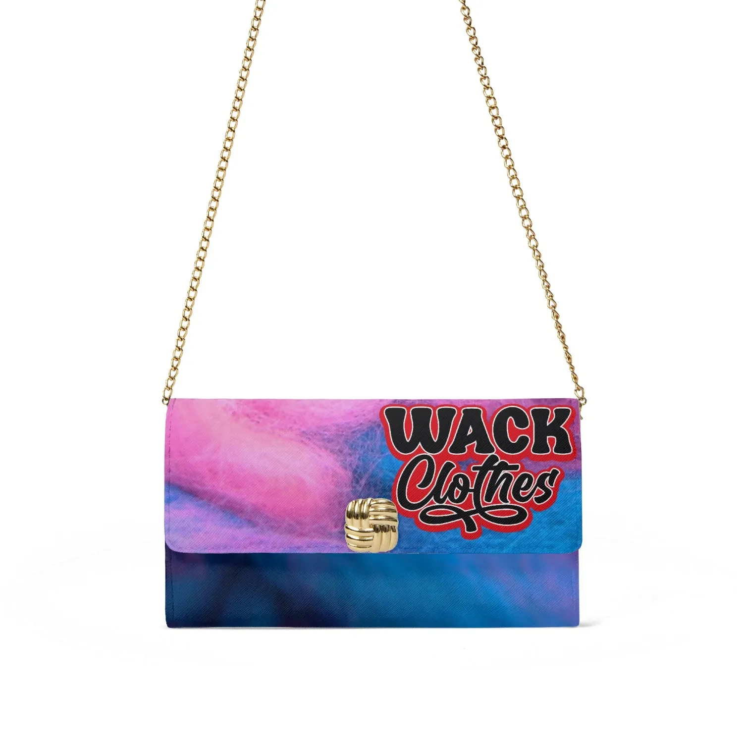 wacky cotton candy  Chain Type Flap Shoulder Bag