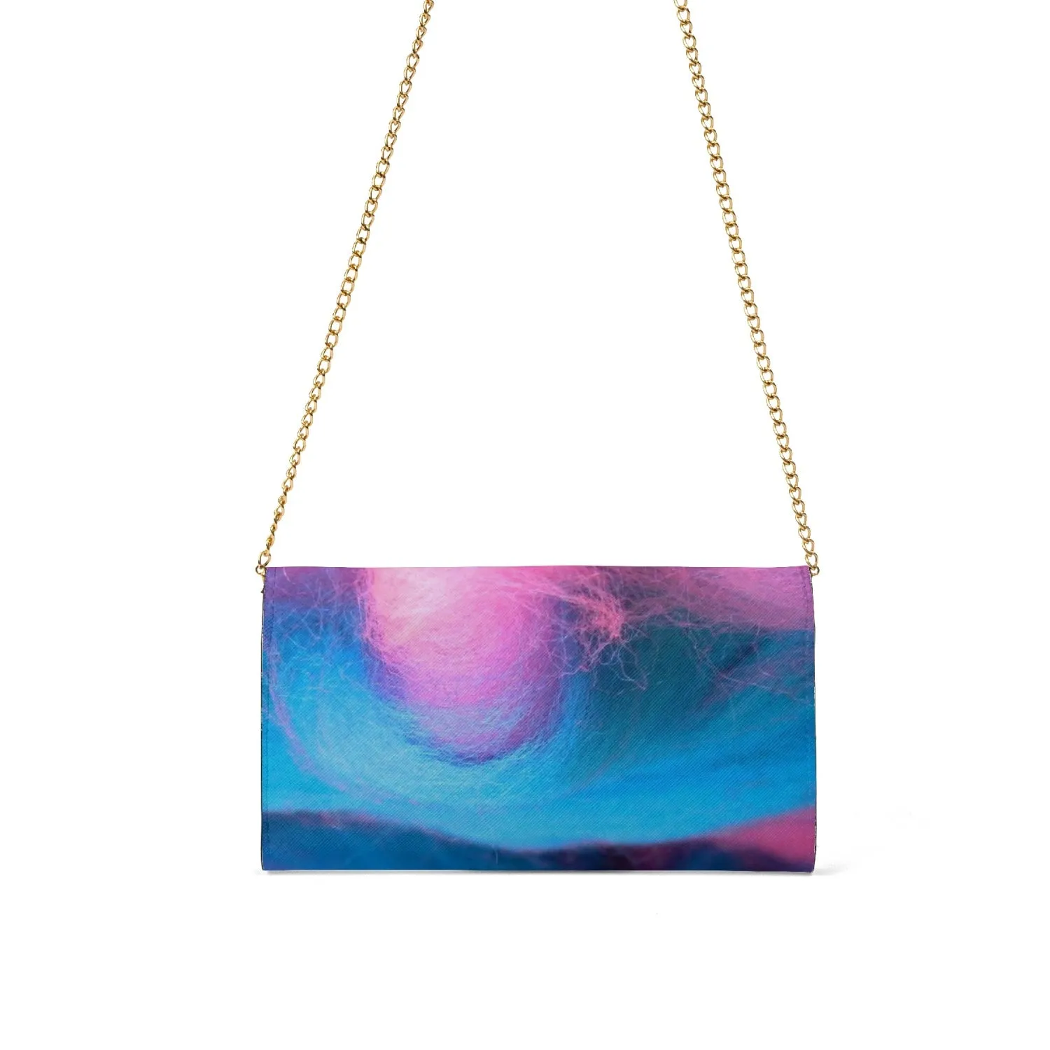 wacky cotton candy  Chain Type Flap Shoulder Bag