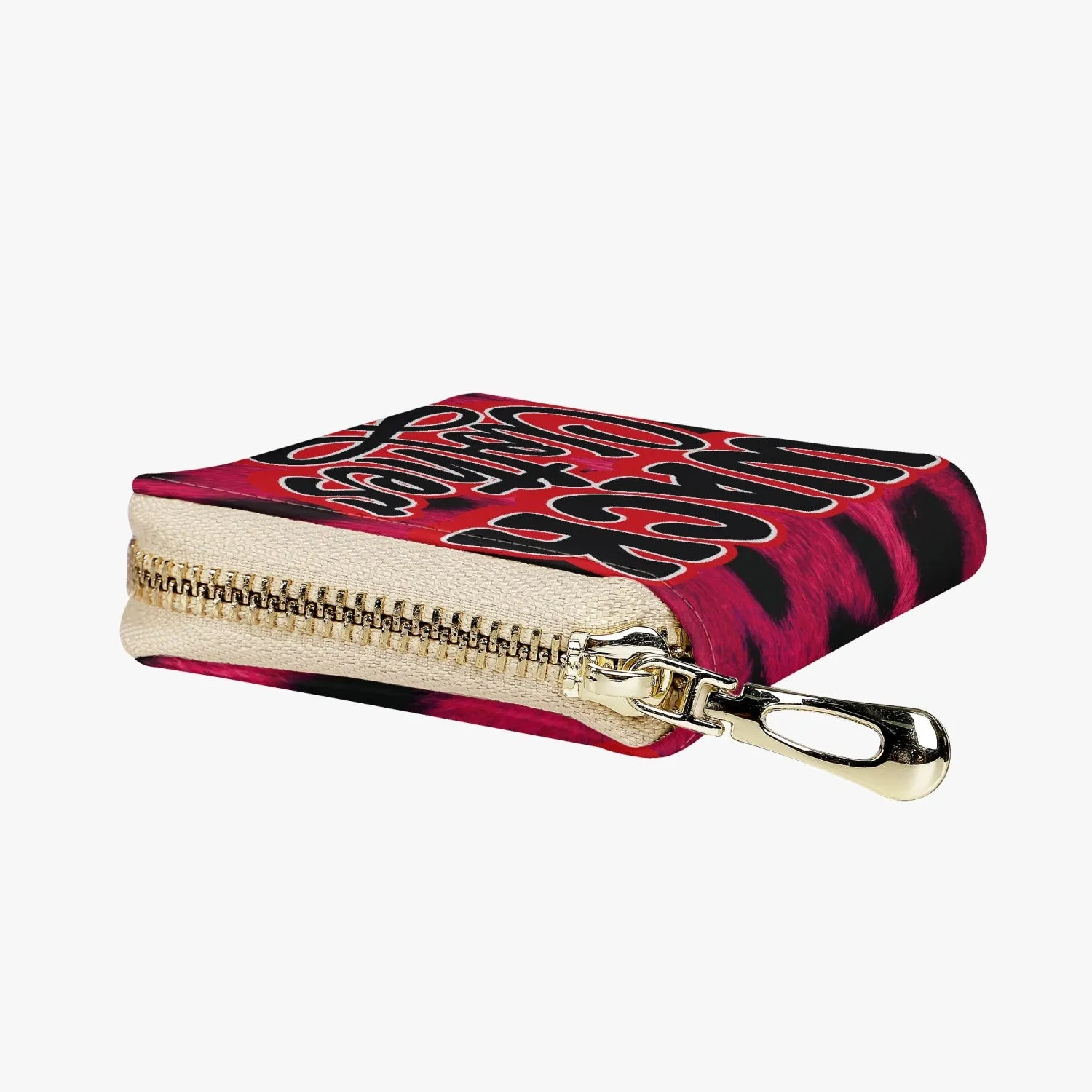 Wacky Short Type Zipper Card Holder