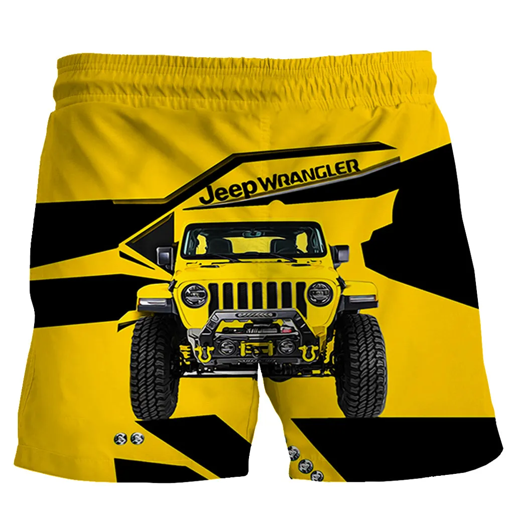 Yellow Jeep Wrangler - Short