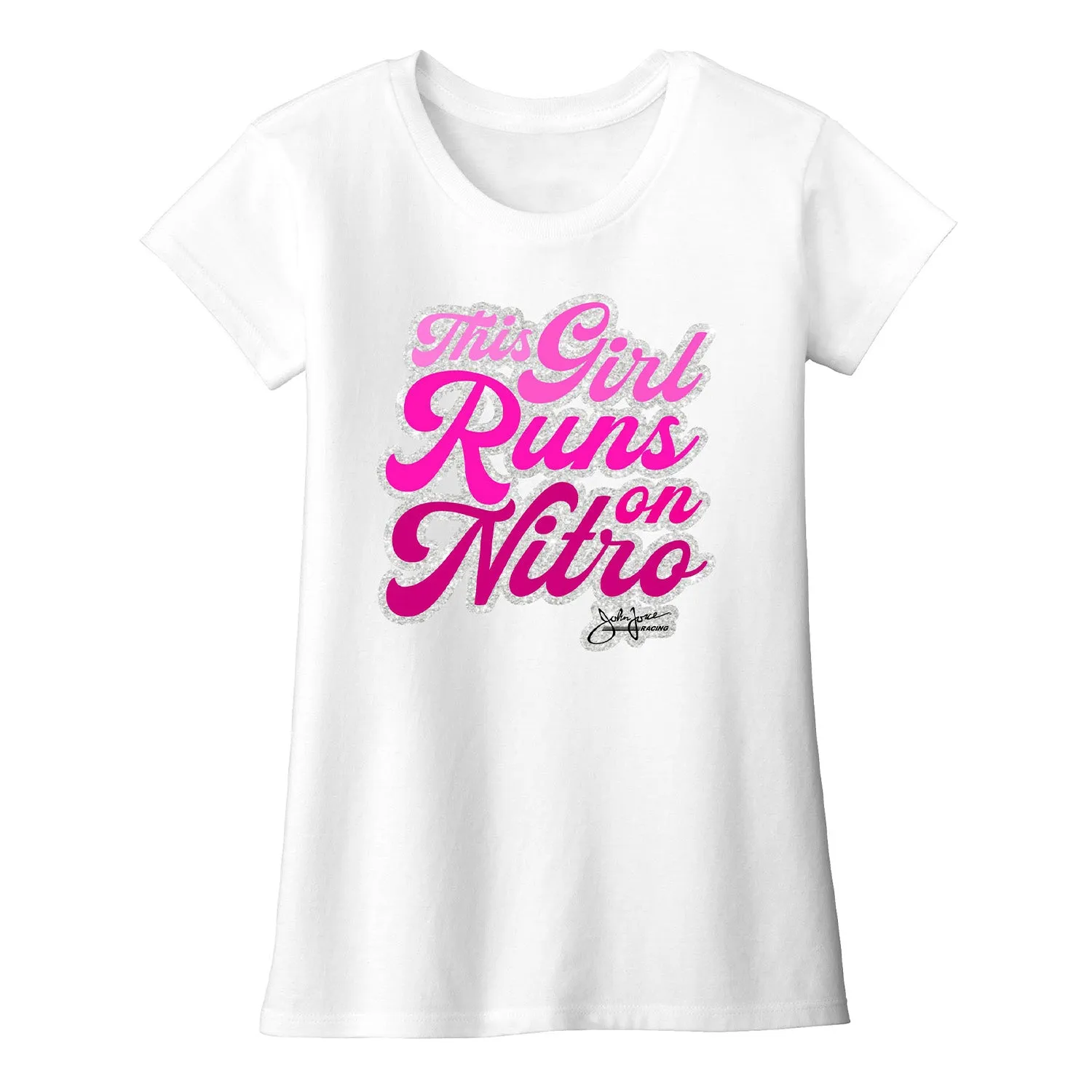 Youth This Girl Runs on Nitro Graphic T-Shirt